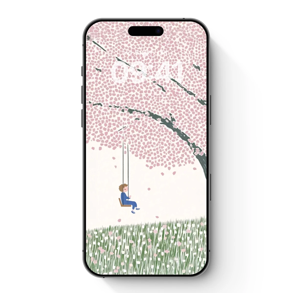 Cherry Blossom Swing: Serene Spring Reverie