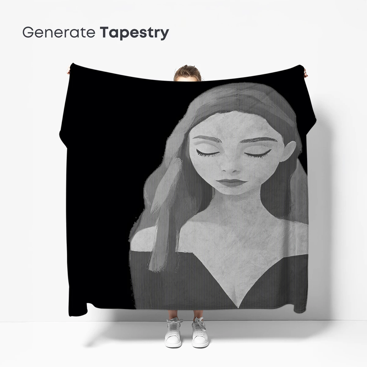 Monochrome Serenity: A Portrait of Tranquil Elegance - Image 5