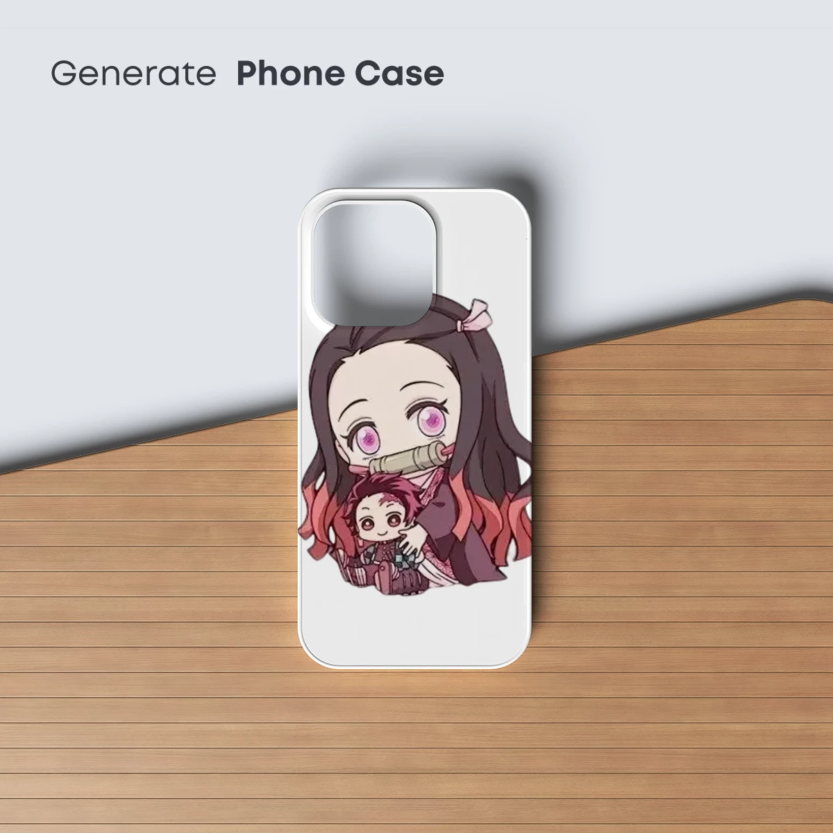 Chibi Duo in Vibrant Kimono: Anime Embrace - Image 3