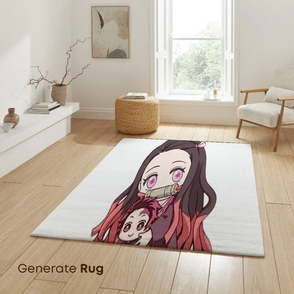 Chibi Duo in Vibrant Kimono: Anime Embrace - Image 6