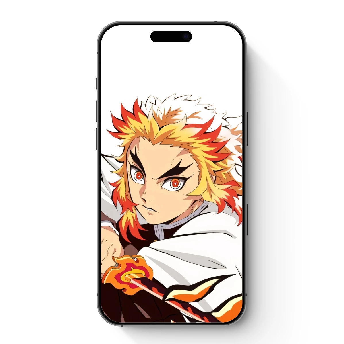 Flame-Wielding Warrior: Dynamic Anime Art