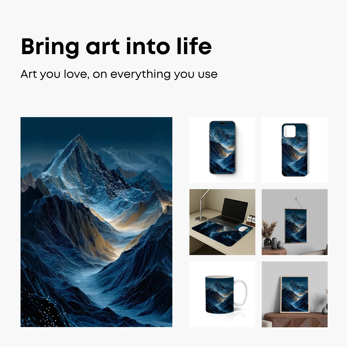 Ethereal Alpine Abyss: A Frozen Dreamscape of Jagged Peaks - Image 2