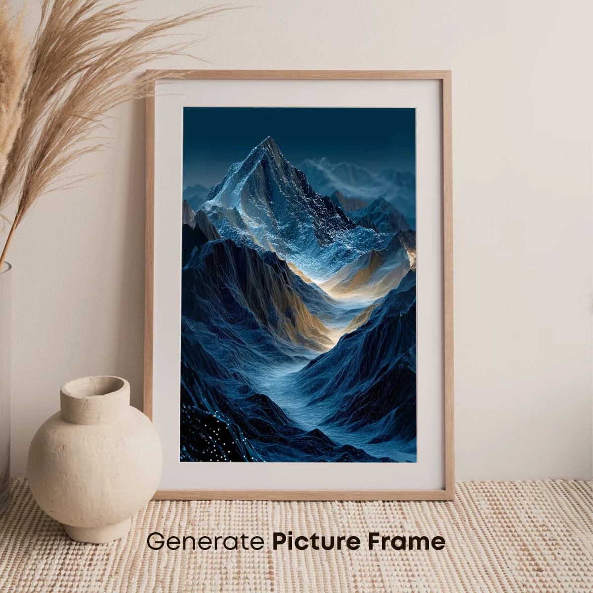 Ethereal Alpine Abyss: A Frozen Dreamscape of Jagged Peaks - Image 7