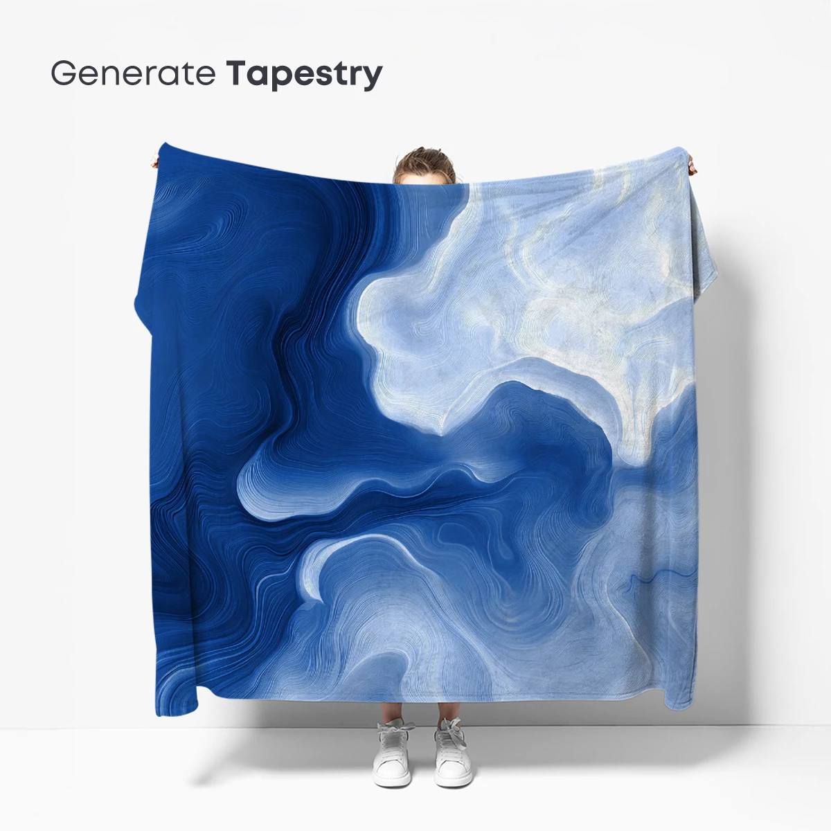 Ethereal Blue Currents: A Fluid Abstract Odyssey - Image 5