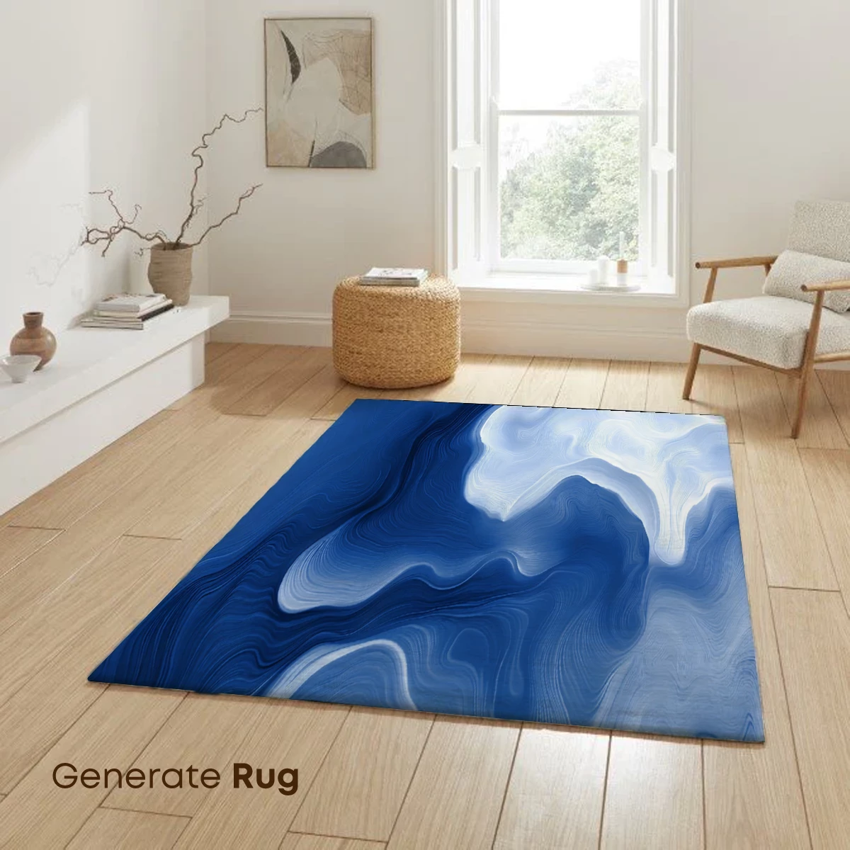 Ethereal Blue Currents: A Fluid Abstract Odyssey - Image 6