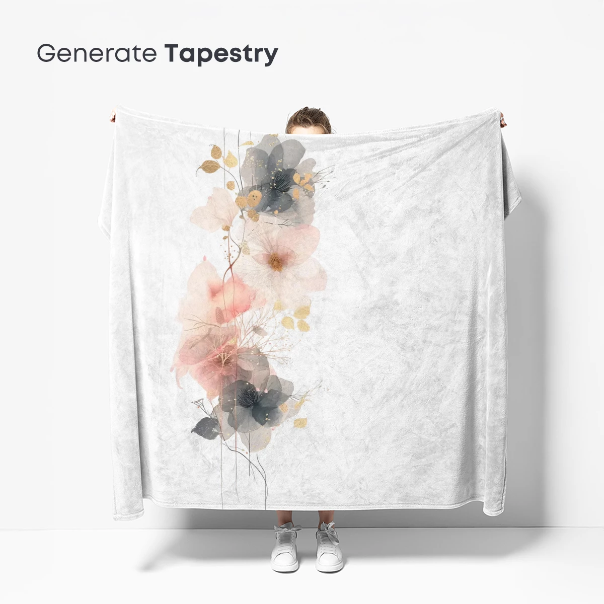 Ethereal Floral Symphony in Soft Hues - Image 5