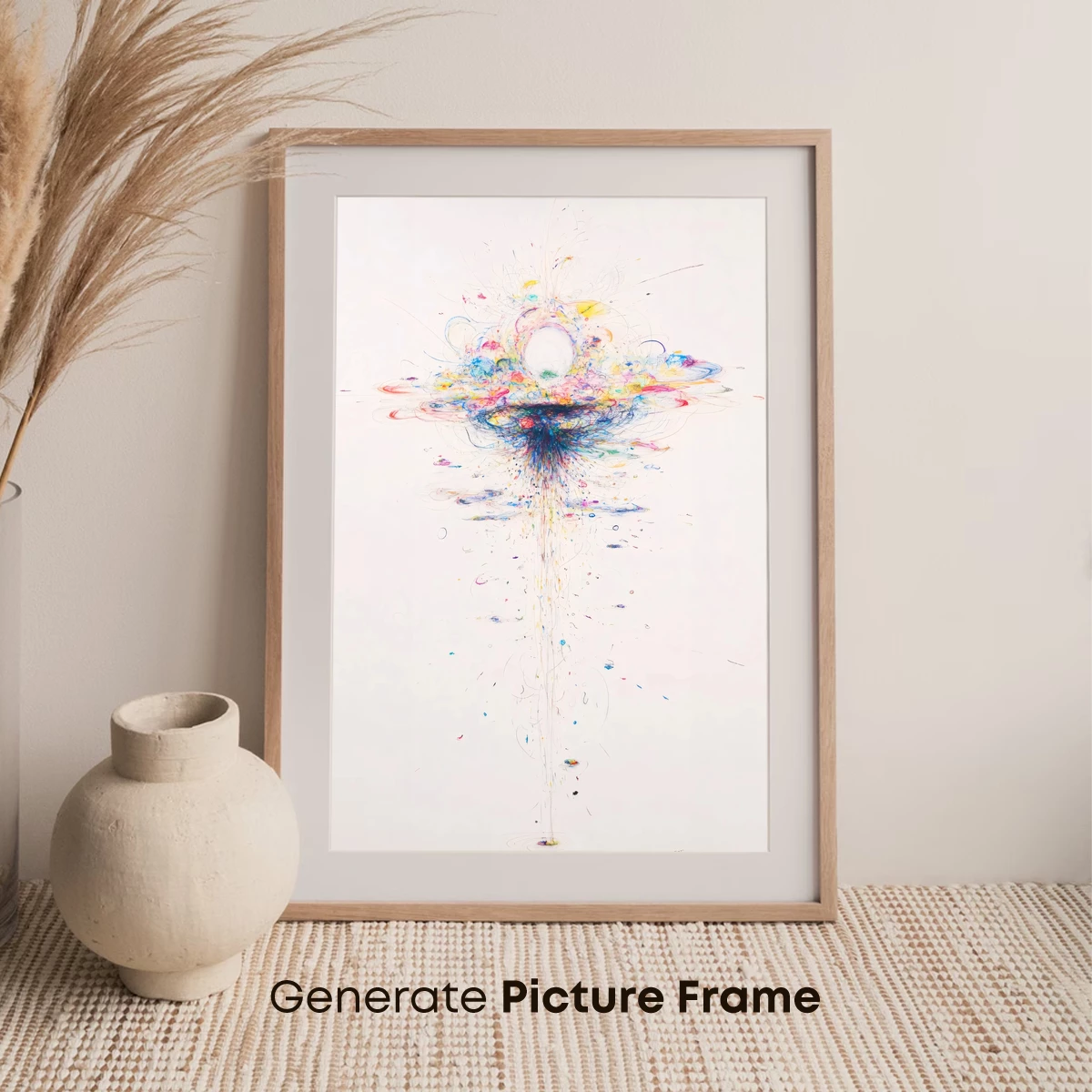 Cosmic Burst: Abstract Splatter Art - Image 7