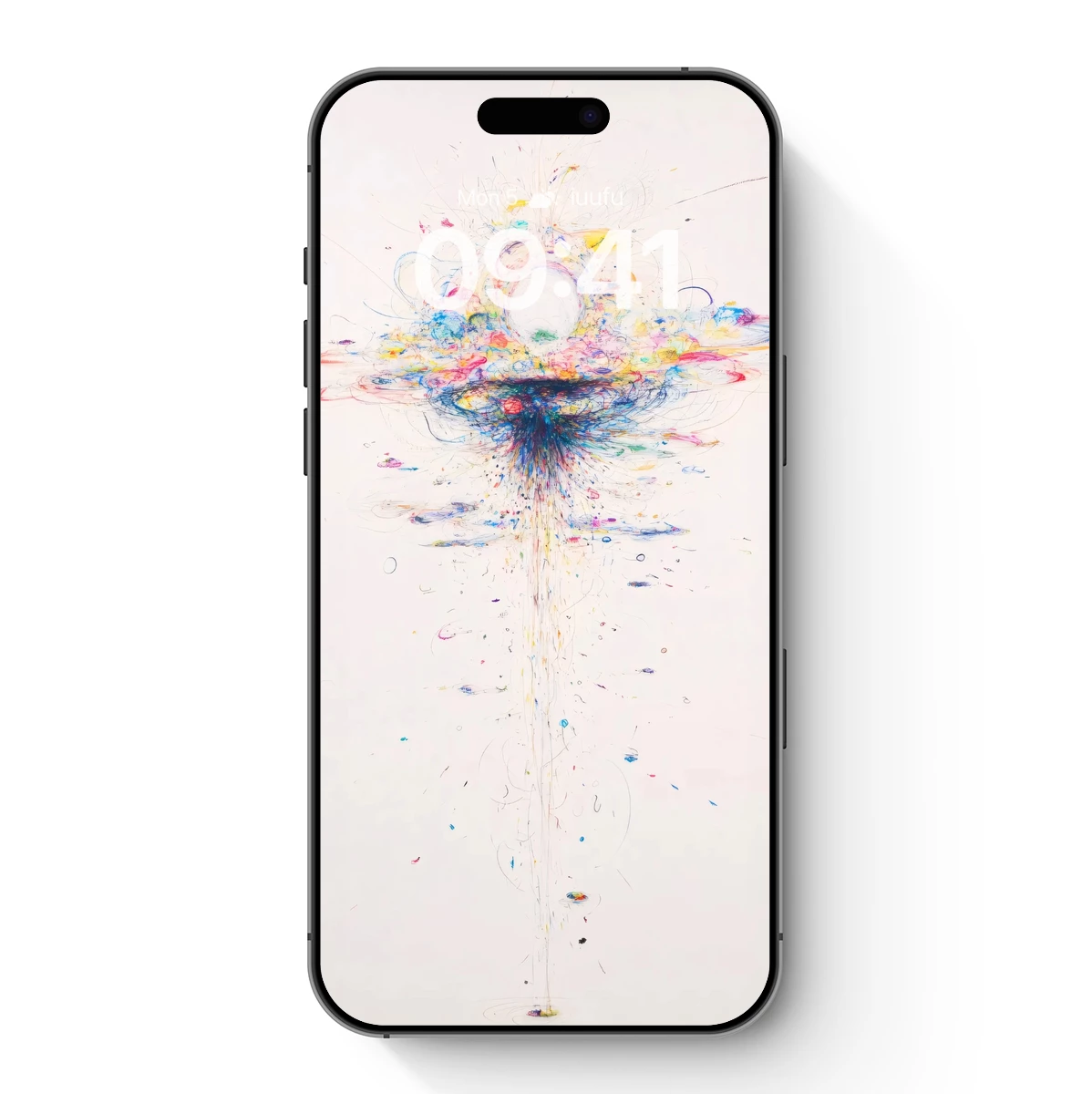 Cosmic Burst: Abstract Splatter Art