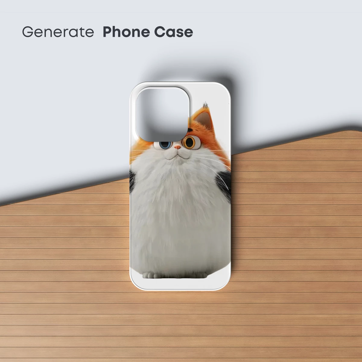 Chubby Cat Charm: Whimsical Fluff in Bold Colors - Image 3