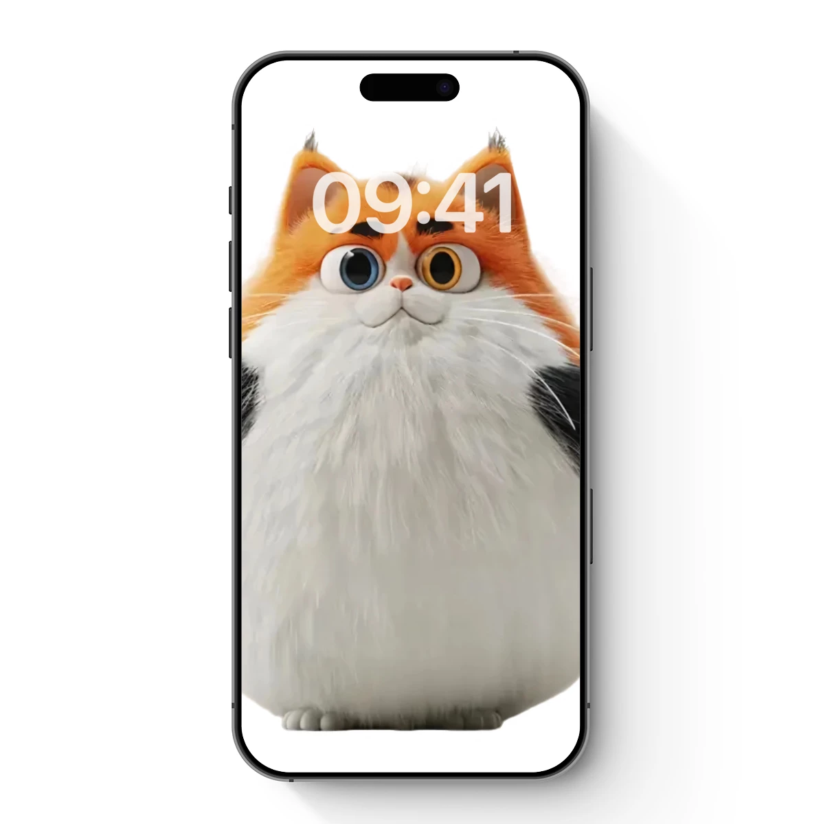 Chubby Cat Charm: Whimsical Fluff in Bold Colors