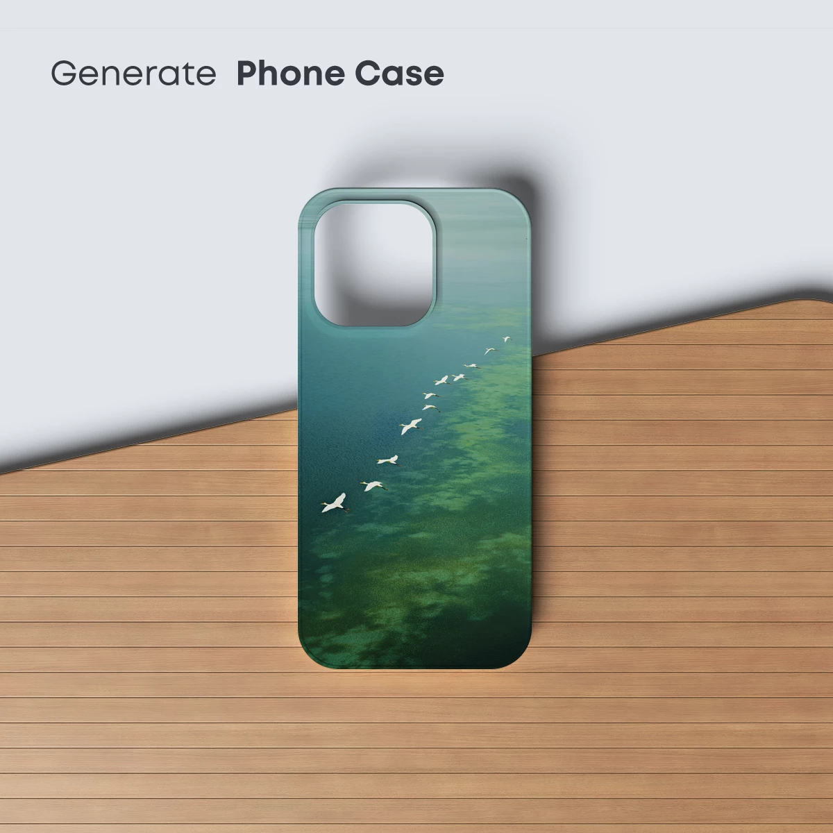 Elegant Flight Over Emerald Waters - Image 3