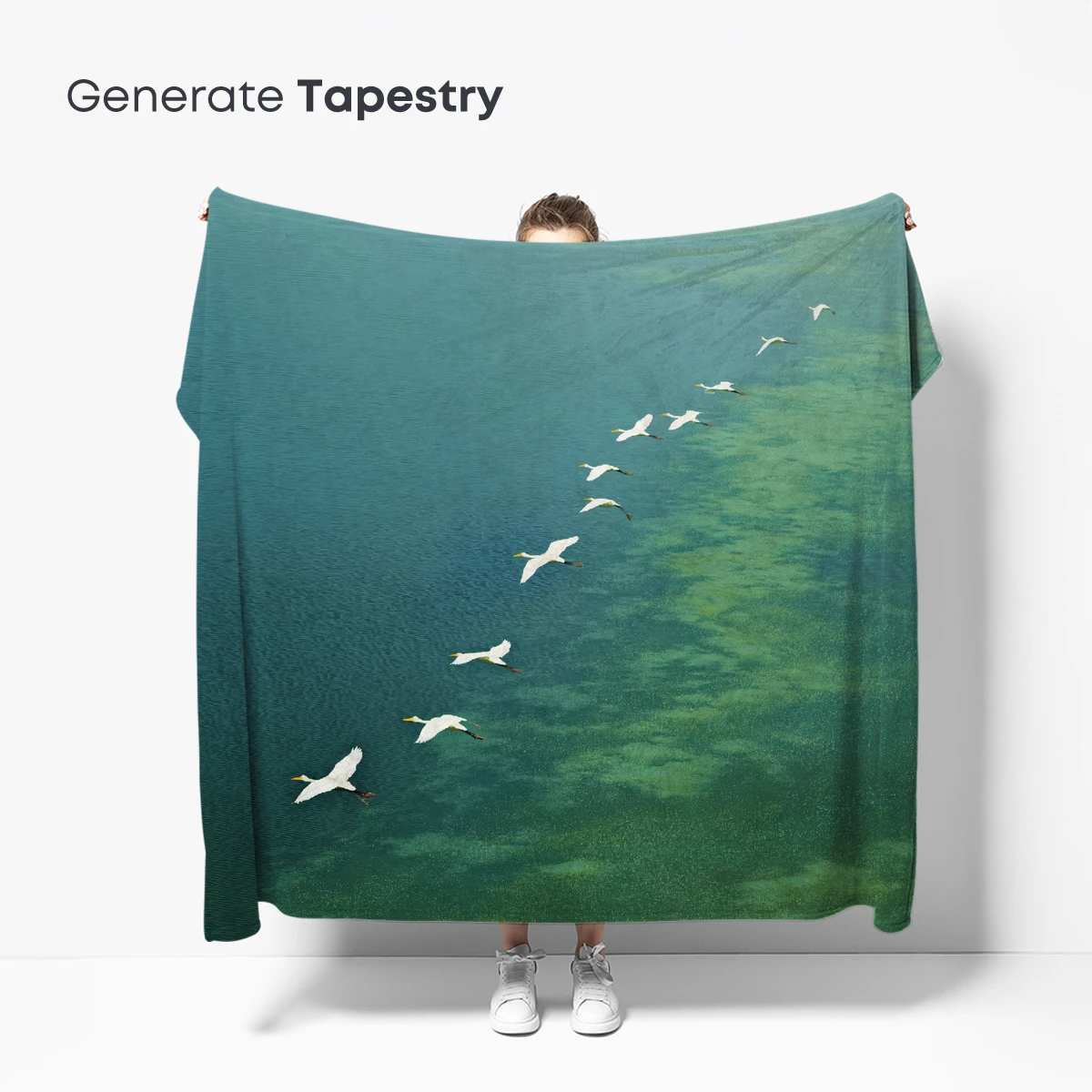 Elegant Flight Over Emerald Waters - Image 5