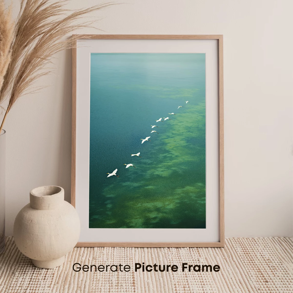 Elegant Flight Over Emerald Waters - Image 7