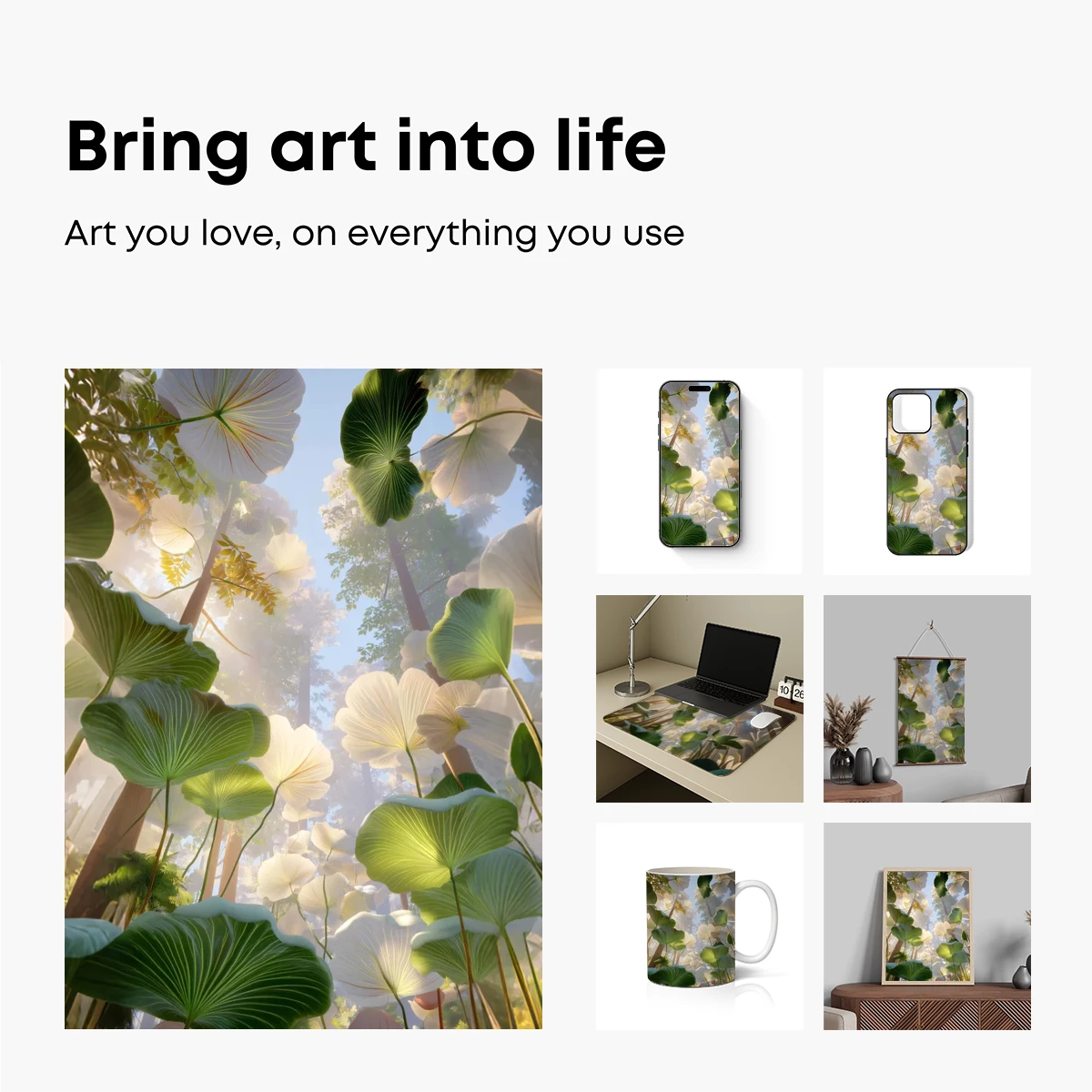 Enchanted Forest Canopy: Sunlit Serenity - Image 2