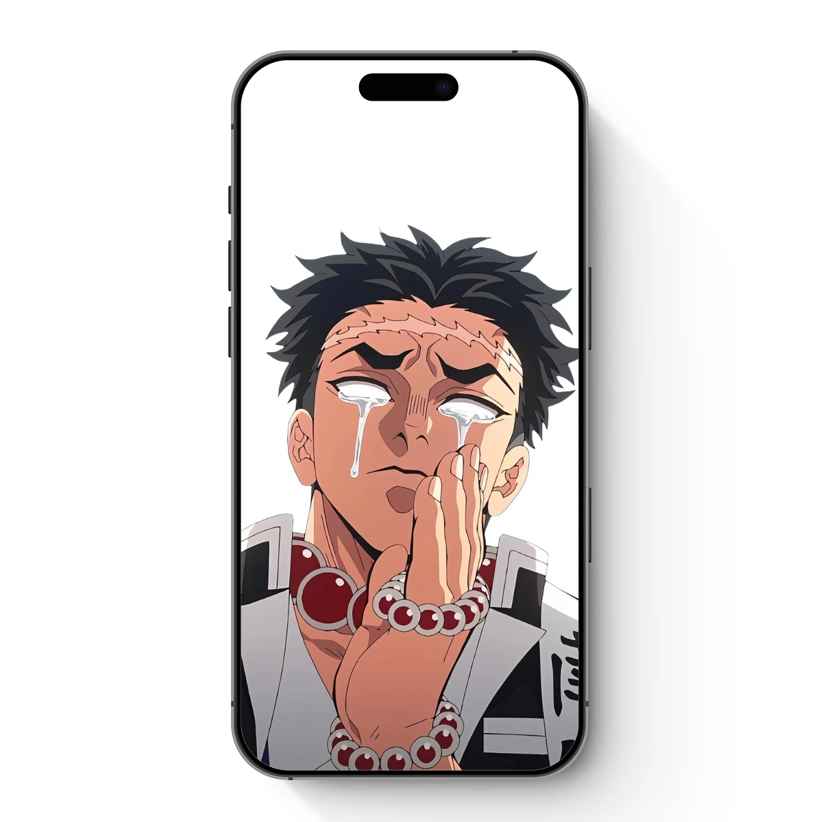 Anime Warrior's Emotional Struggle: Bandaged Tears