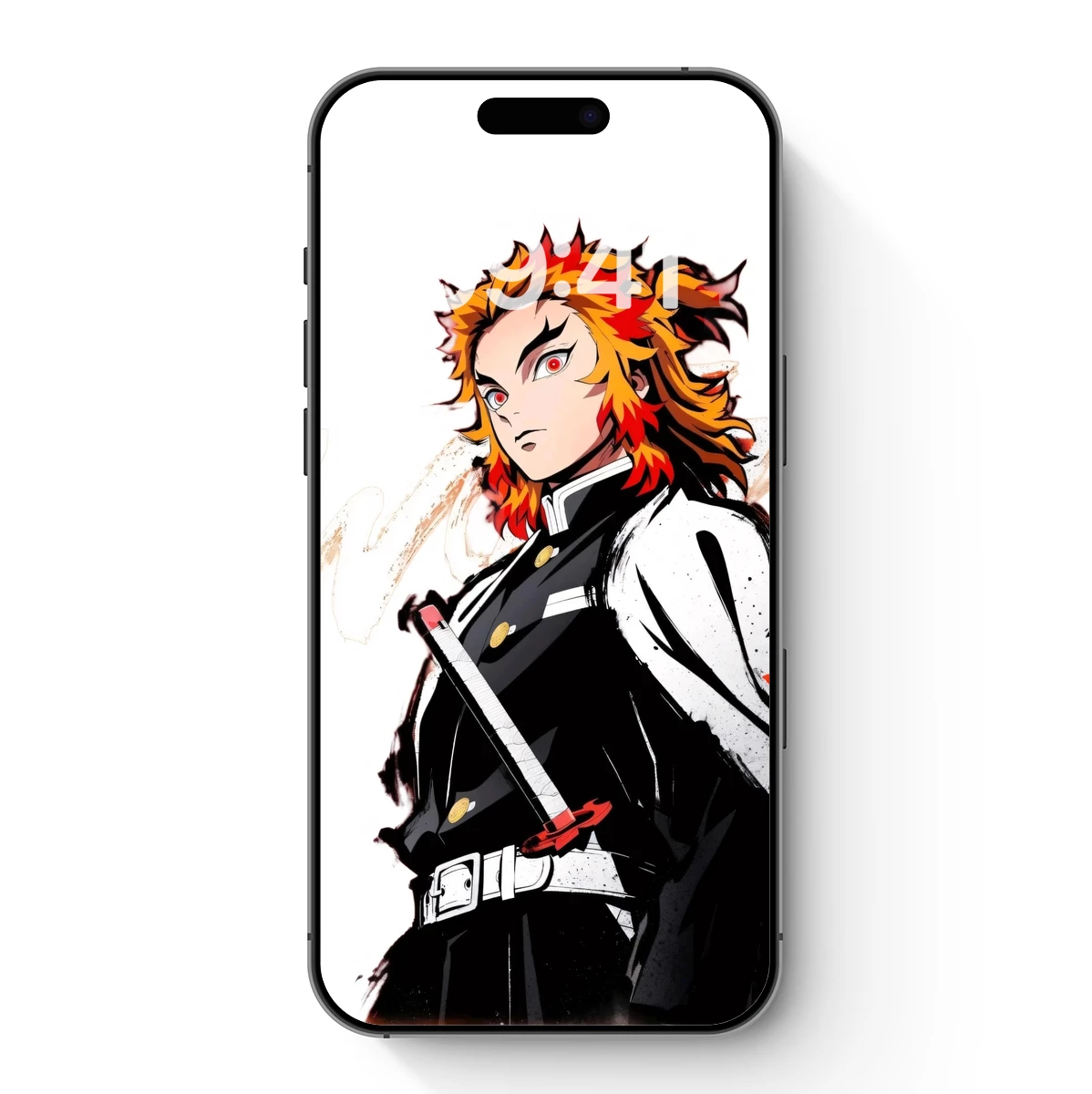 Flame-Haired Samurai: Anime Fusion Art