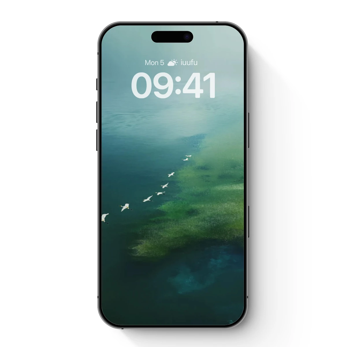 Geese in V-Formation Over Misty Wetlands Geese in V-Formation Over Misty Wetlands