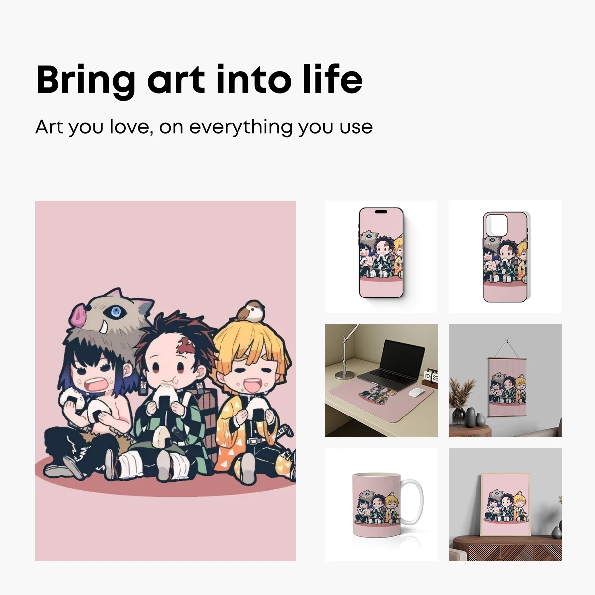 Chibi Trio in Quirky Outfits: A Cute, Cartoonish Ensemble - Image 2