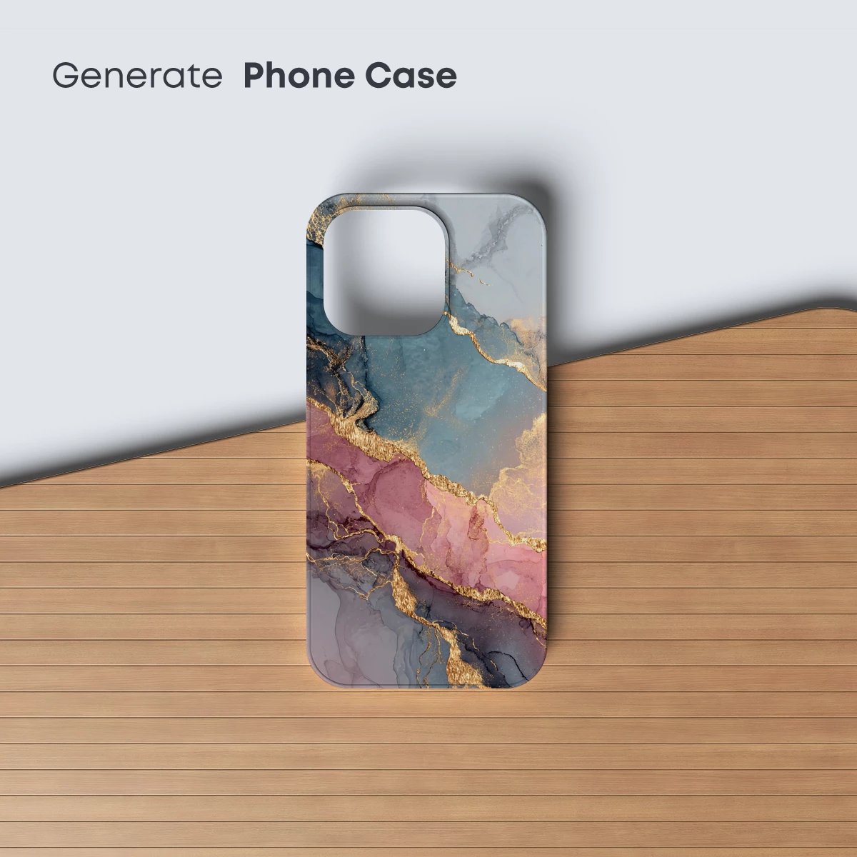 Ethereal Marble Dreamscape with Gold Veins - Image 3