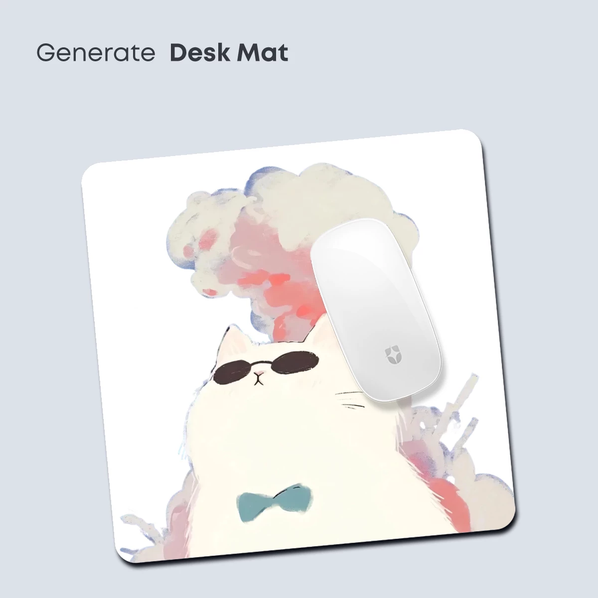 Chill Cat with Sunglasses: A Whimsical Smoke Cloud Adventure - Image 4