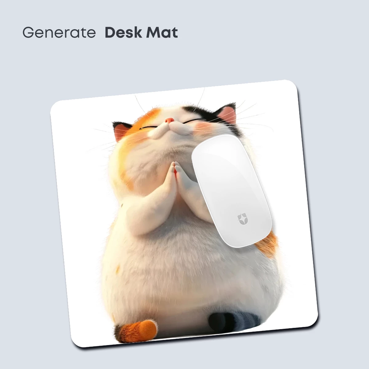 Chubby Cat in Prayer Pose: Whimsical Zen Art - Image 4