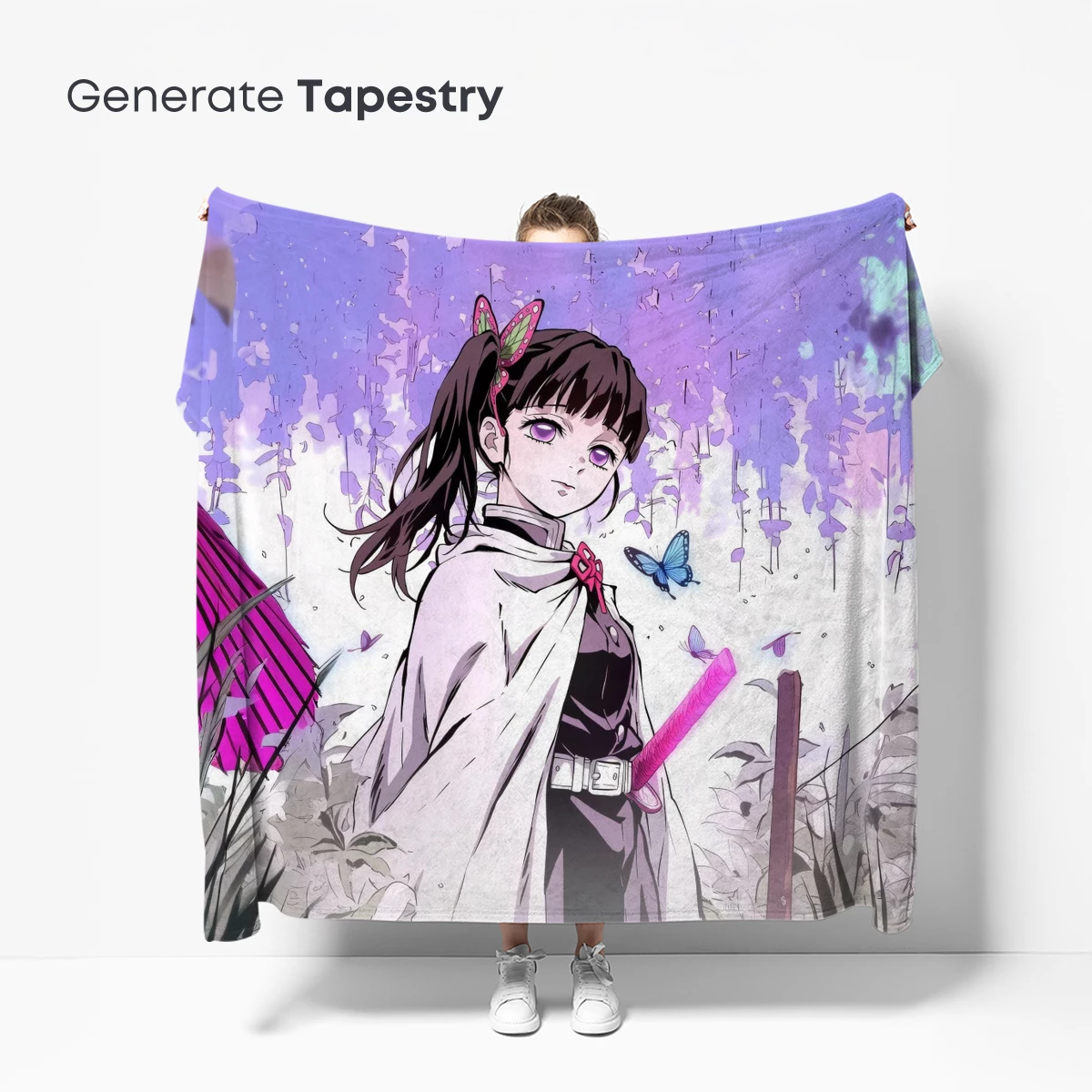 Enchanted Garden Whispers: Anime Girl with Parasol - Image 5