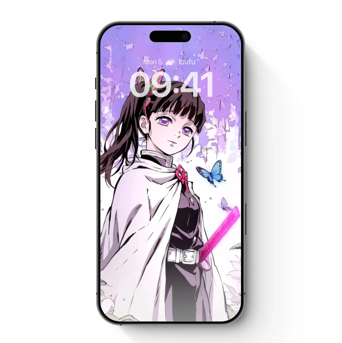 Enchanted Garden Whispers: Anime Girl with Parasol