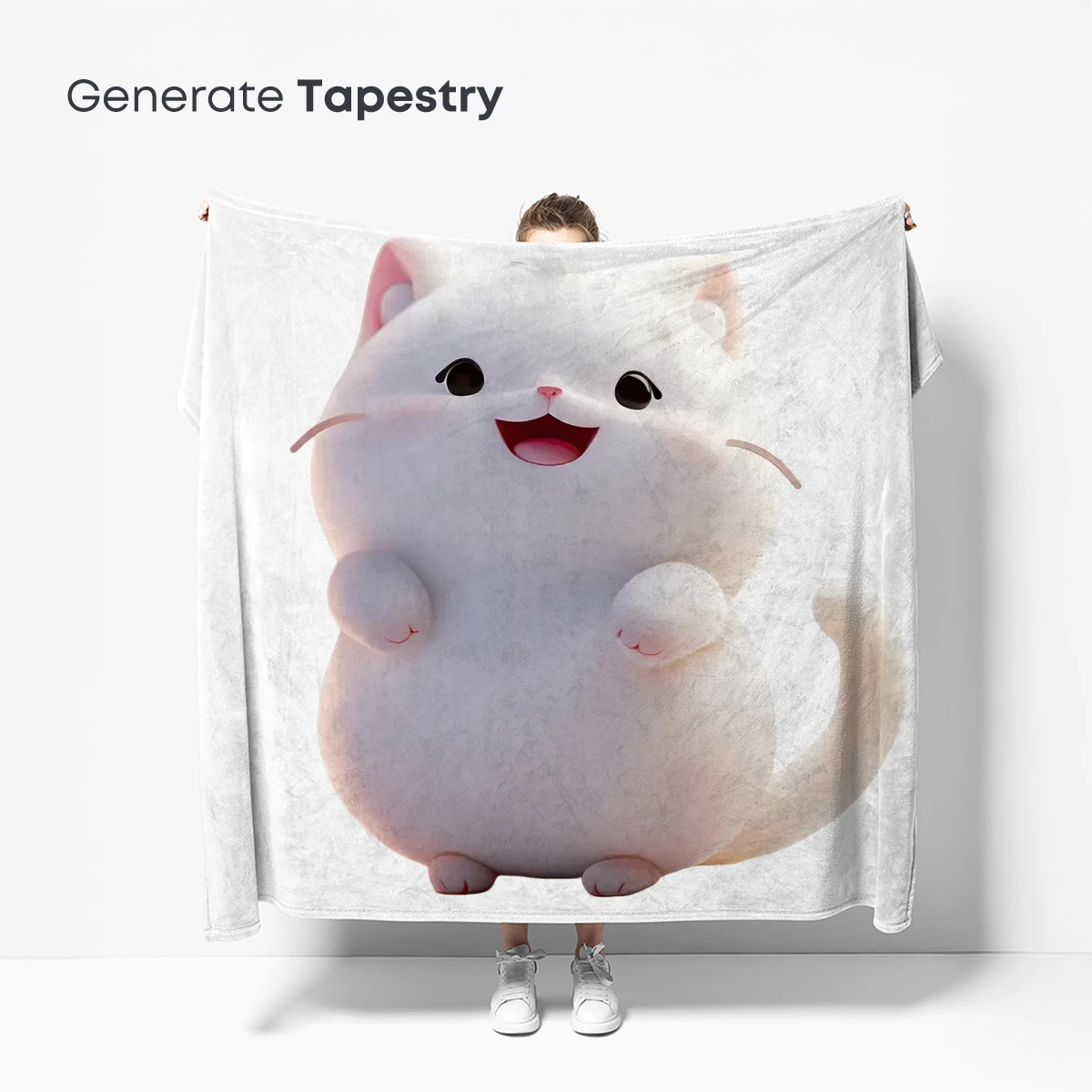 Chubby Cat Bliss: Whimsical Cartoon Charm - Image 5