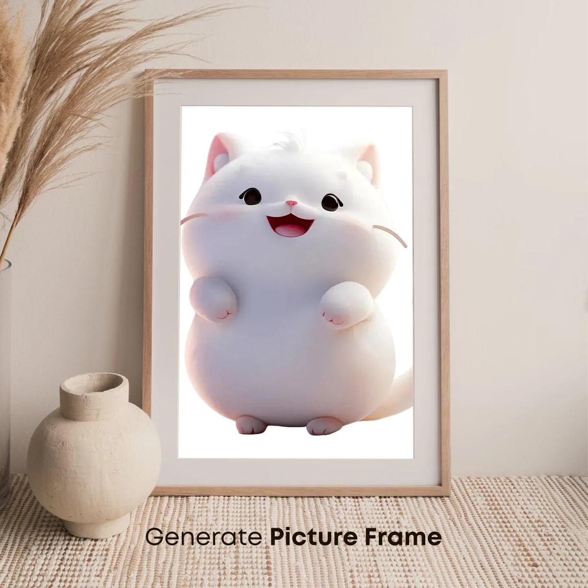 Chubby Cat Bliss: Whimsical Cartoon Charm - Image 7