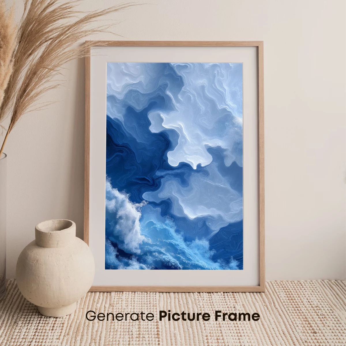 Ethereal Blue Abyss: A Surreal Cloudscape of Depth and Motion - Image 7