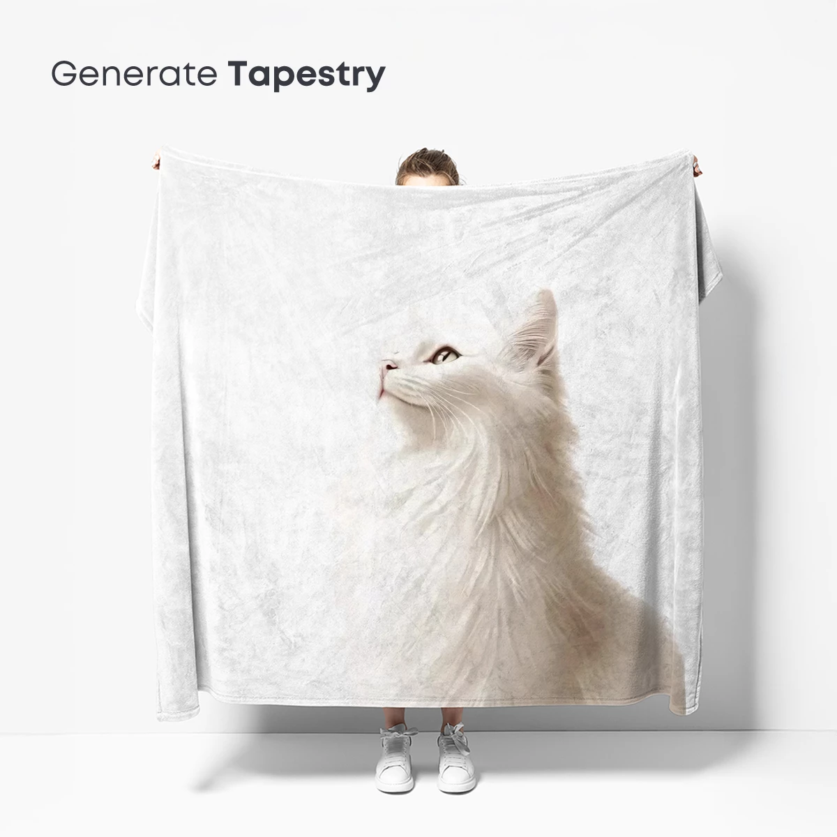 Ethereal White Cat: Whiskers of Serenity - Image 5