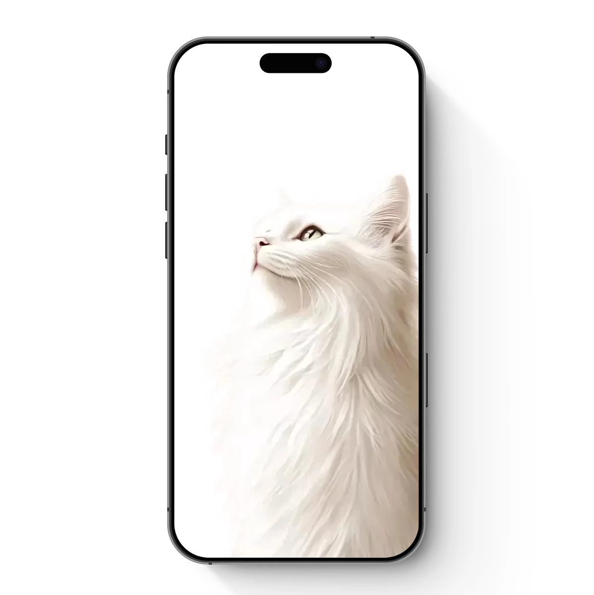 Ethereal White Cat: Whiskers of Serenity