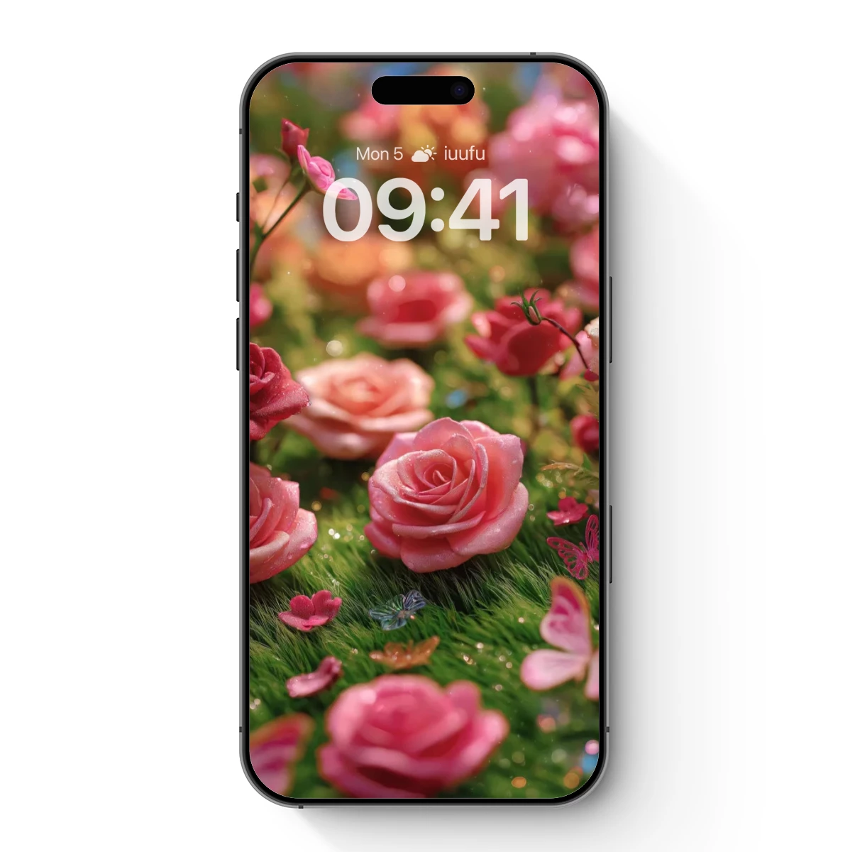 Dreamlike Rose Garden in Soft Pink Hues