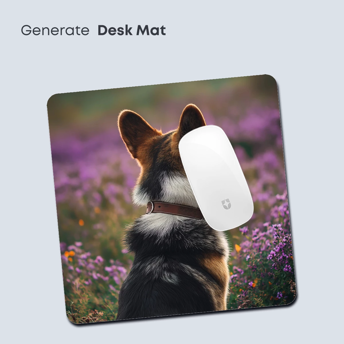 Corgi in a Sea of Purple Flowers - Image 4