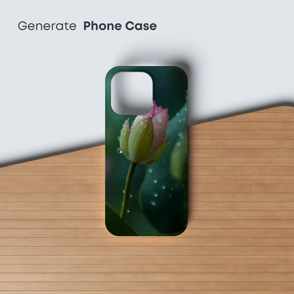 Dew-Kissed Lotus Bud in Morning Stillness - Image 3