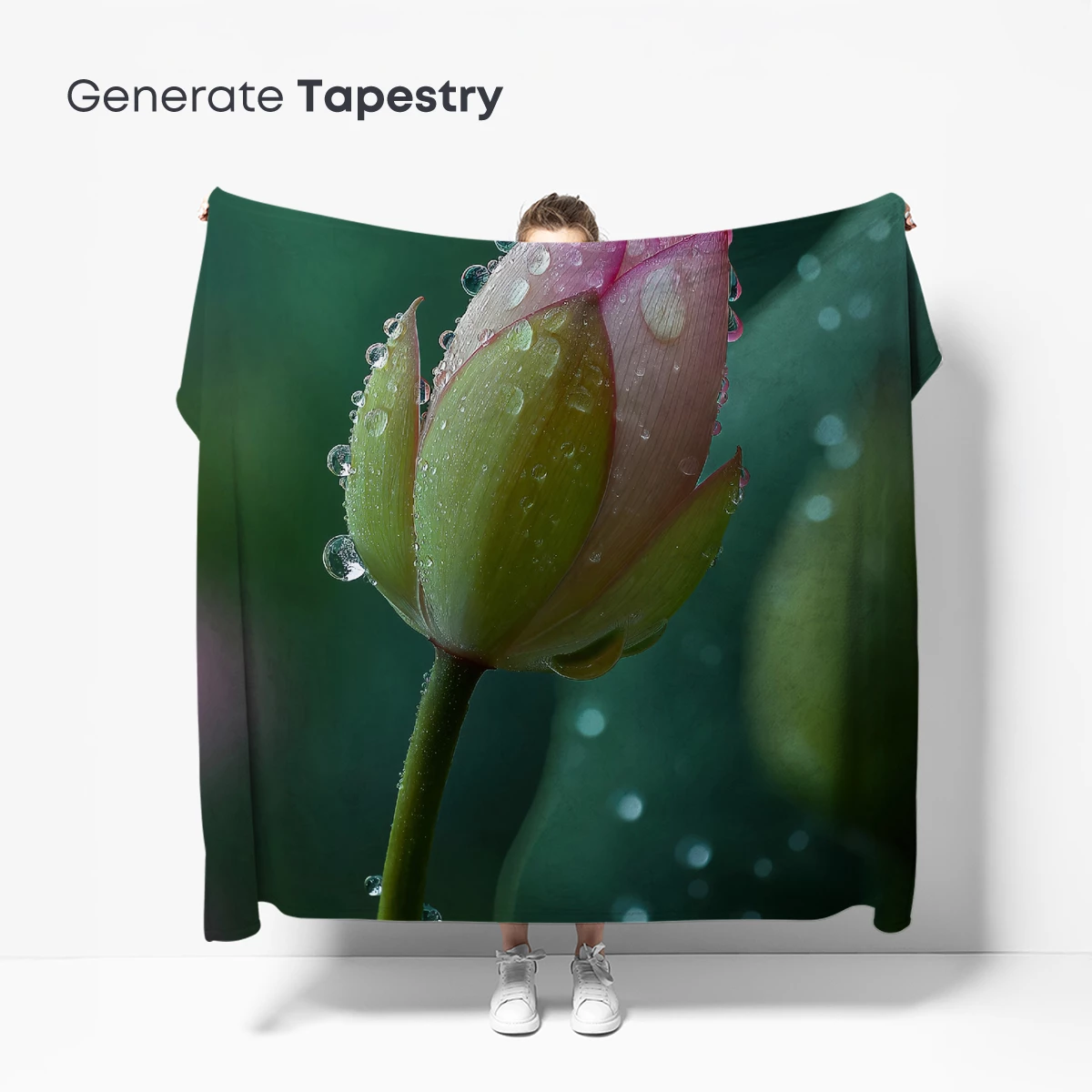 Dew-Kissed Lotus Bud in Morning Stillness - Image 5