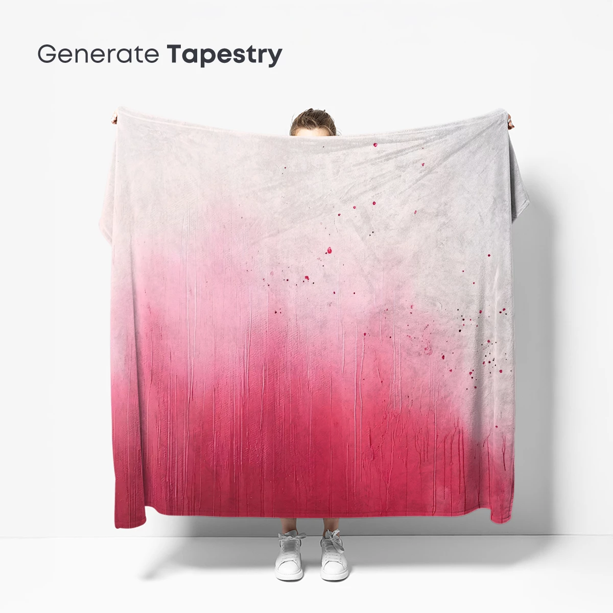 Crimson Rainfall: Abstract Watercolor Symphony - Image 5