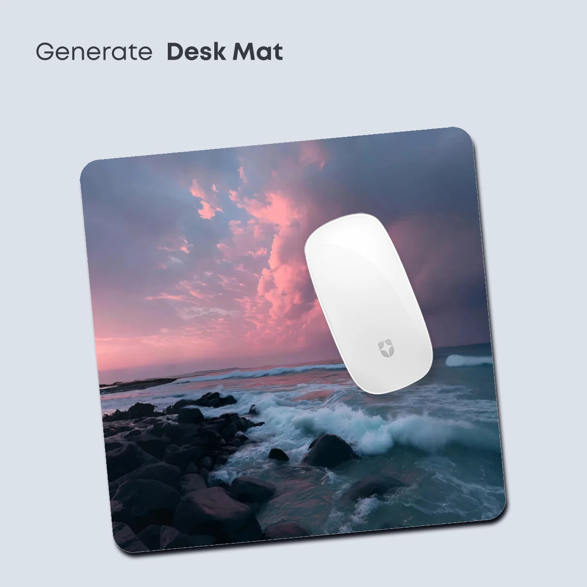 Crimson Horizon: Stormy Sunset Over Turquoise Waves - Image 4