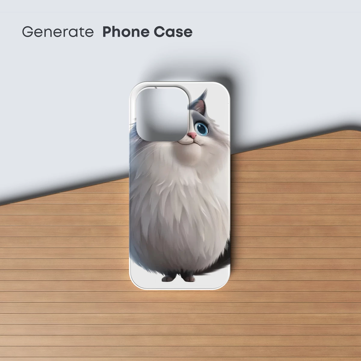 Fluffy Fantasia: A Whimsical Cat in Soft Pastels - Image 3