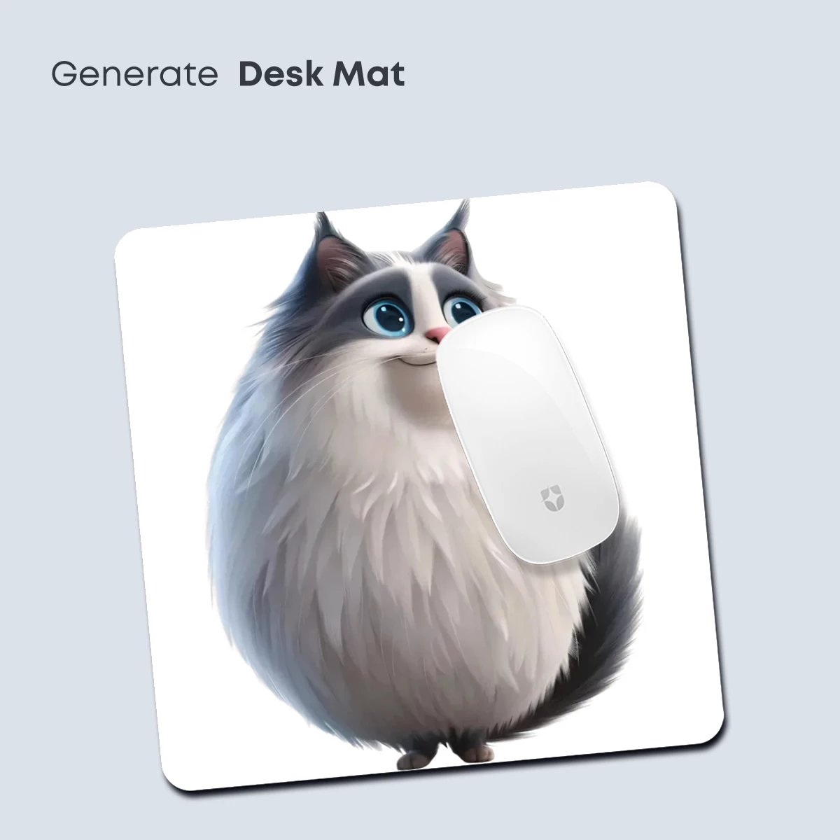 Fluffy Fantasia: A Whimsical Cat in Soft Pastels - Image 4