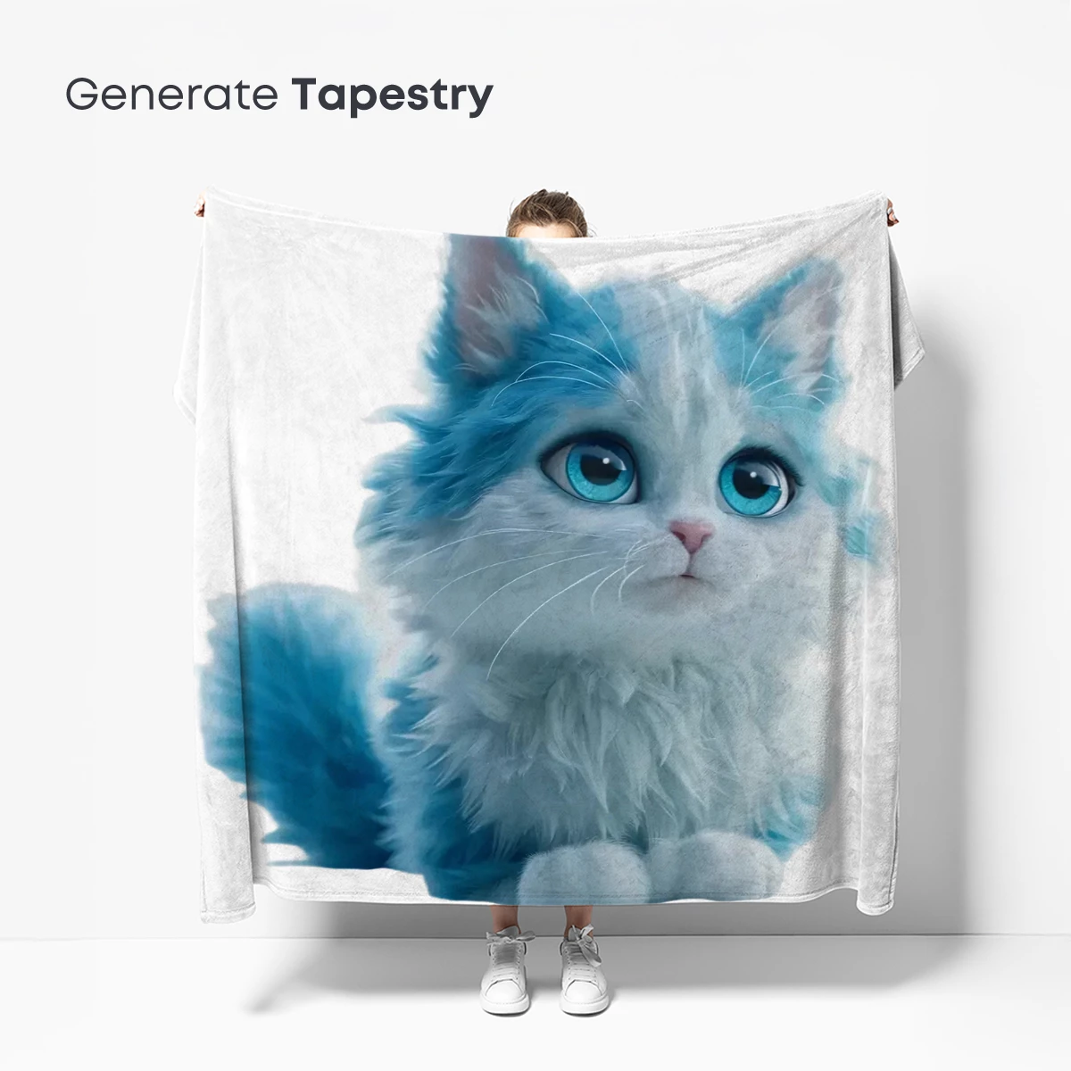 Enchanted Blue Fluff: A Whimsical Feline Fantasy - Image 5