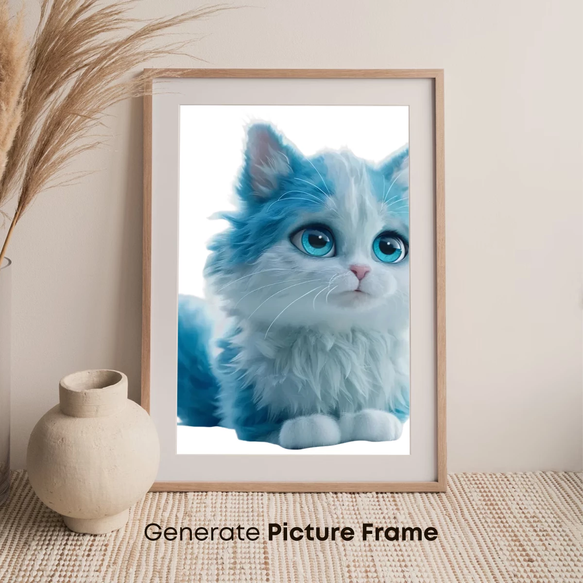 Enchanted Blue Fluff: A Whimsical Feline Fantasy - Image 7