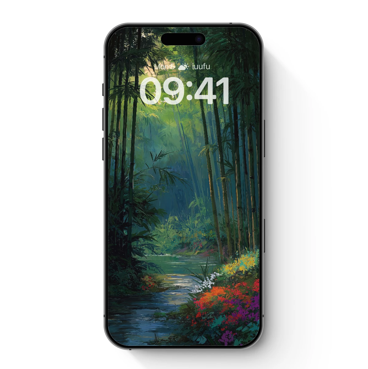 Enchanted Bamboo Grove with River of Light