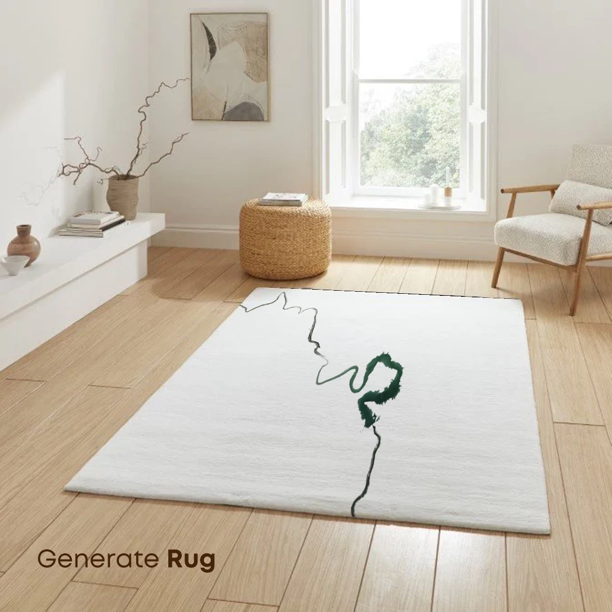 Mystic River's Whisper: Abstract Flow Art - Image 6