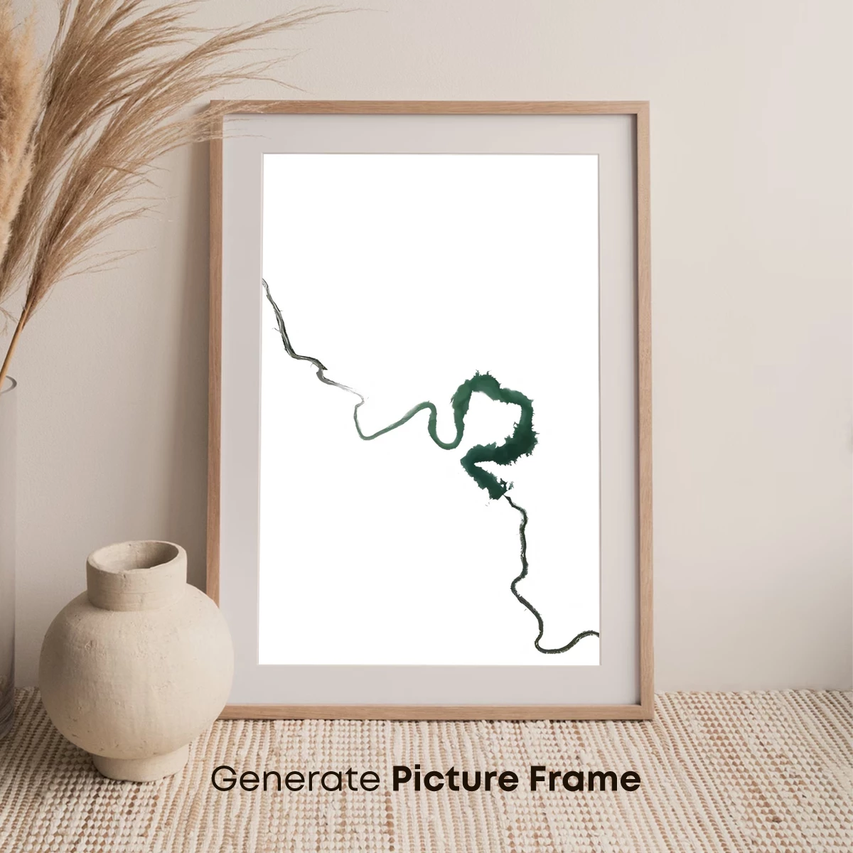 Mystic River's Whisper: Abstract Flow Art - Image 7