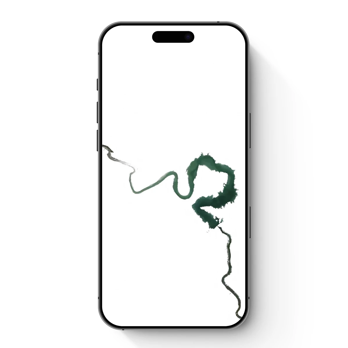 Mystic River's Whisper: Abstract Flow Art