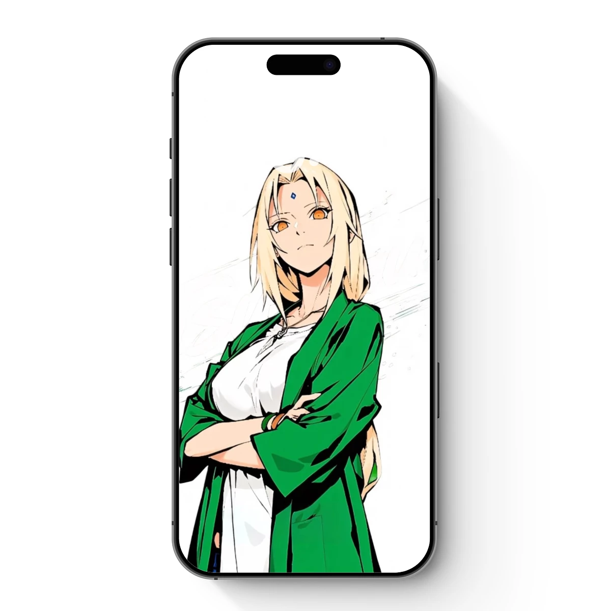 Blonde Enigma in Emerald Robe: Anime Artistry