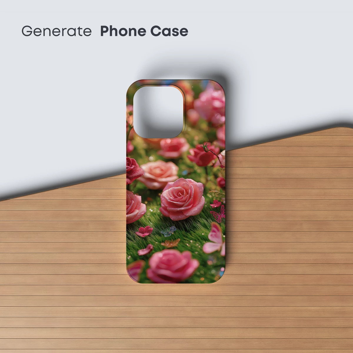 Enchanted Rose Garden: Dreamlike Florals with Sparkling Butterflies - Image 3