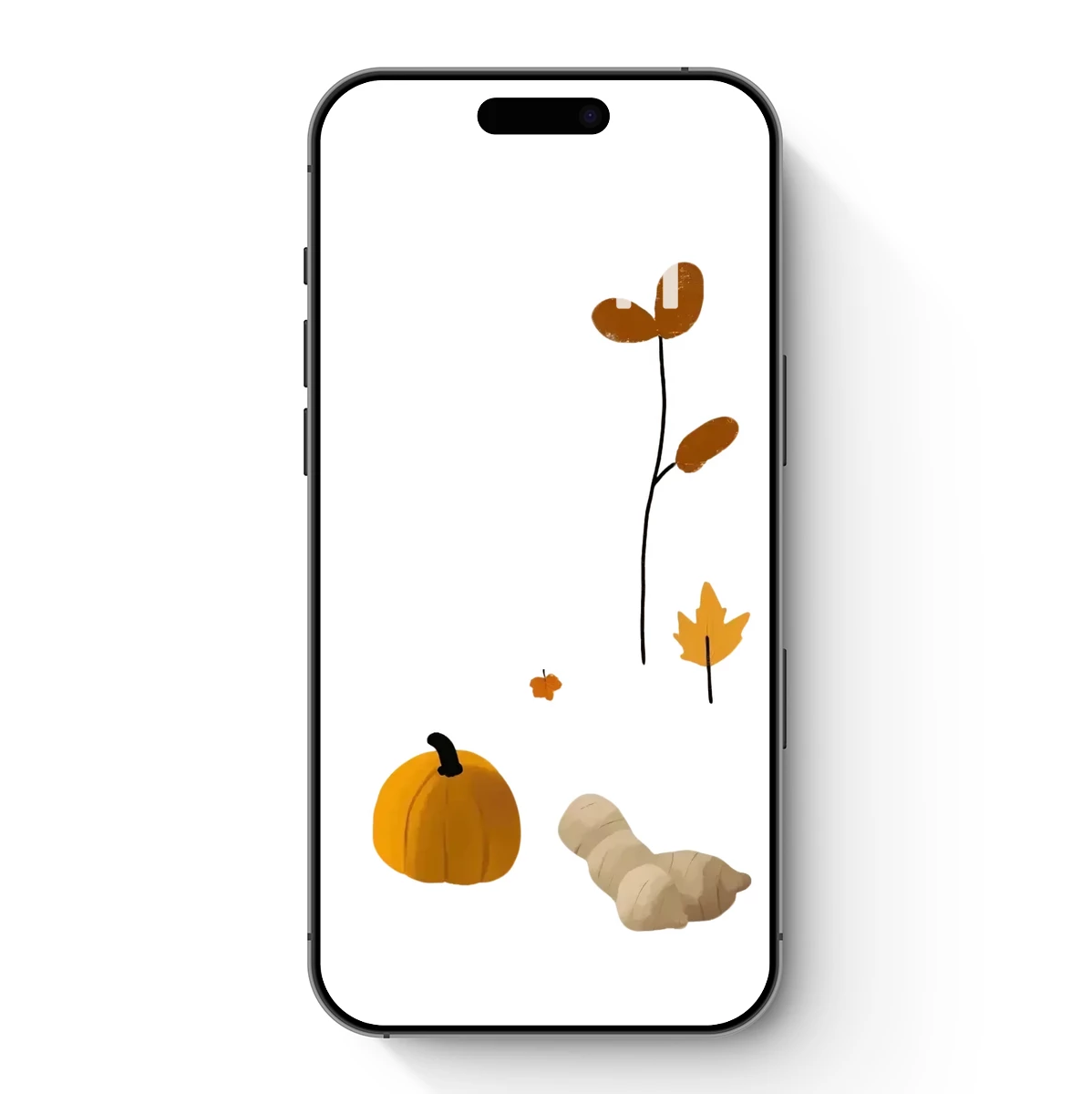 Autumn Whimsy: Pumpkin, Gourds, and Falling Leaves