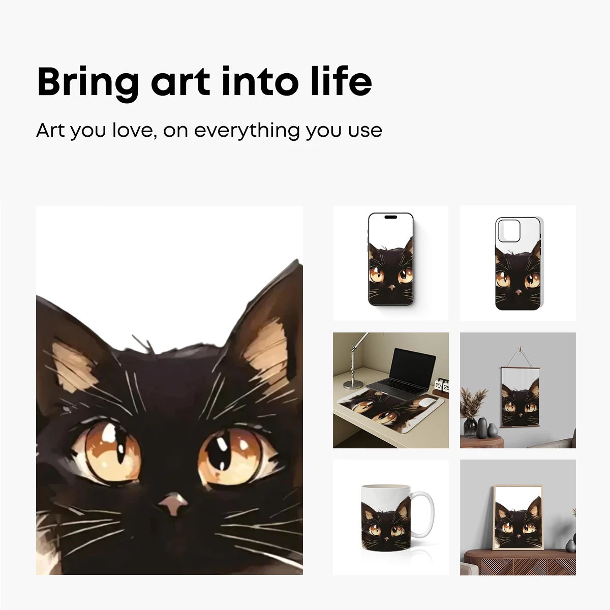 Enchanted Feline Gaze: Anime Cat Artistry - Image 2